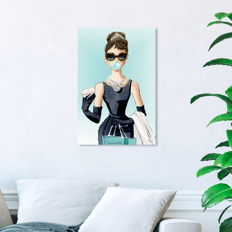 Bulle de gomme à bijoux - Impression sur toile, H 45 po x l 30 po, Toile tendue, Sans cadre