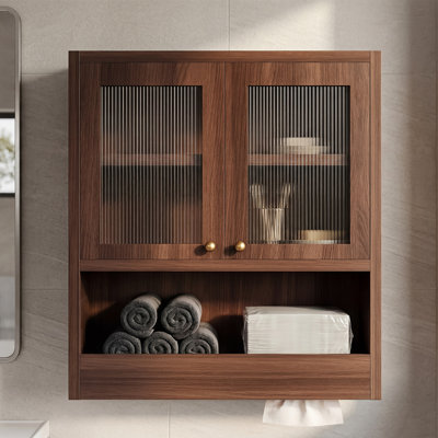 Bathroom Wall Cabinet with Acrylic Doors
