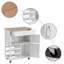 Adely Solid Wood Top Kitchen Cart