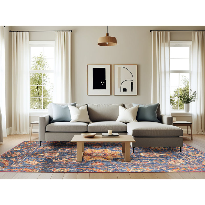 Abstract Indoor Rug, Rectangle 6' x 9'