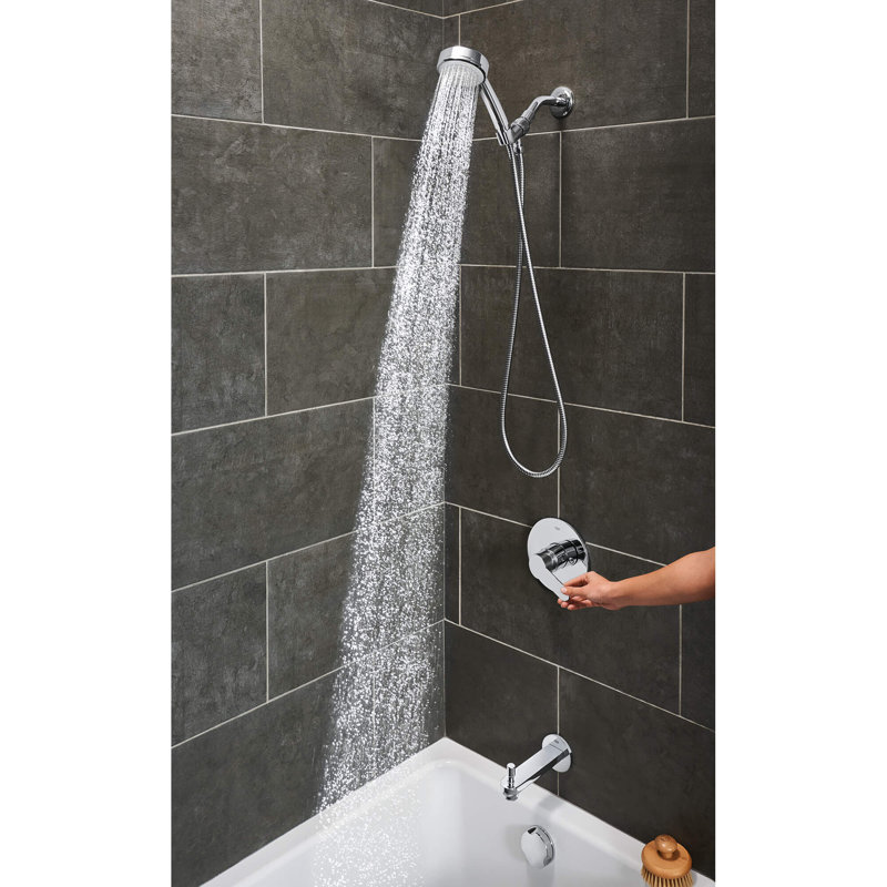 Relaxa 5-Inch Fixed Shower Arm, StarLight Chrome
