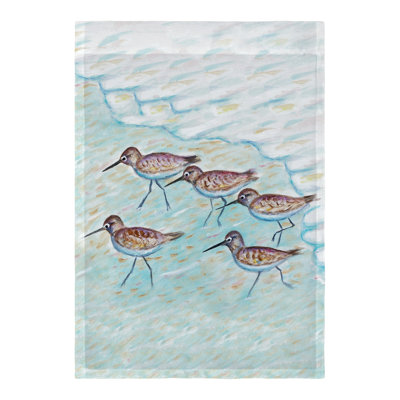 Sandpipers Double Sided Polyester Animal Garden Flag