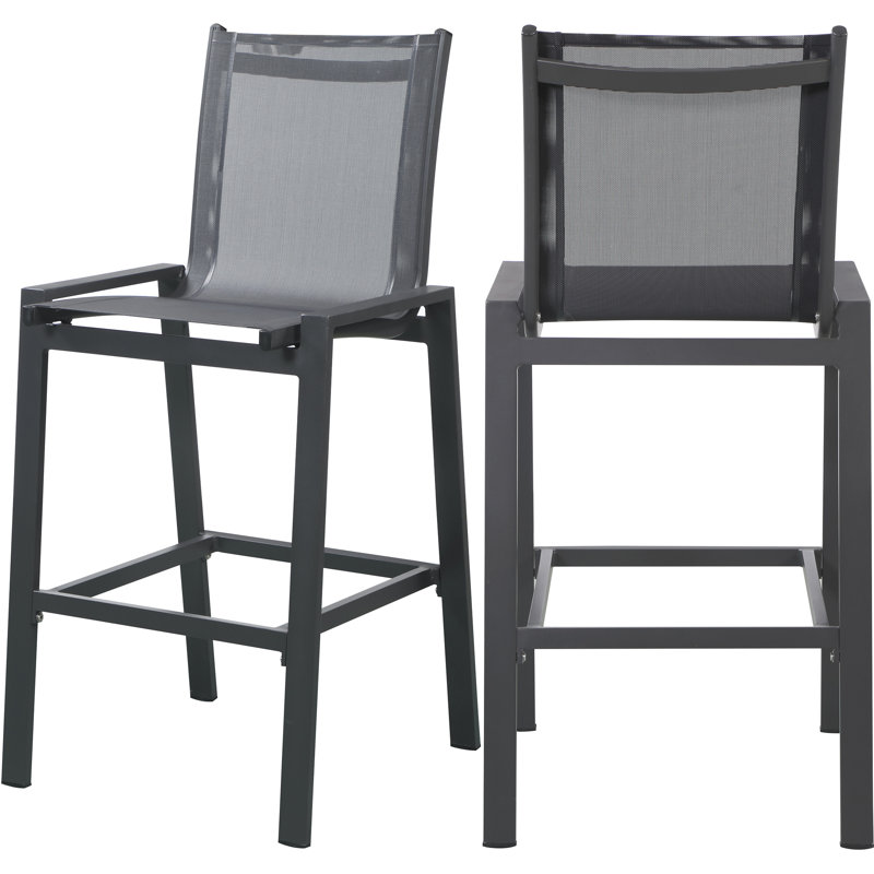 Tabouret de bar 29 po Ury, Noir, Noir