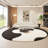 Semi-circular arc  negotiating sofa-106796219-106796223