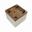 Table basse contemporaine carrée avec 4 tabourets rembourrés