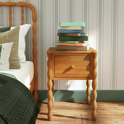 Jenny Lind 1-Drawer Spindle Nightstand