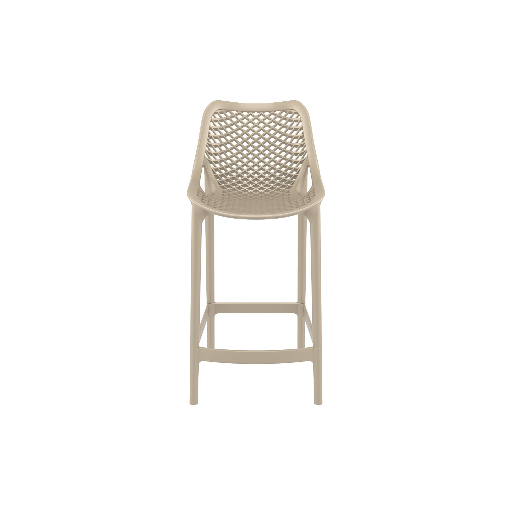 Farrah Patio Bar Stool, Taupe, 25.6"