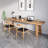 Burlywood Rectangular Solid Wood desk-1095728594