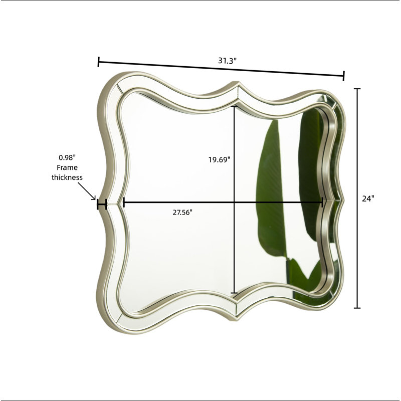 Miroir 24 po Fleuron