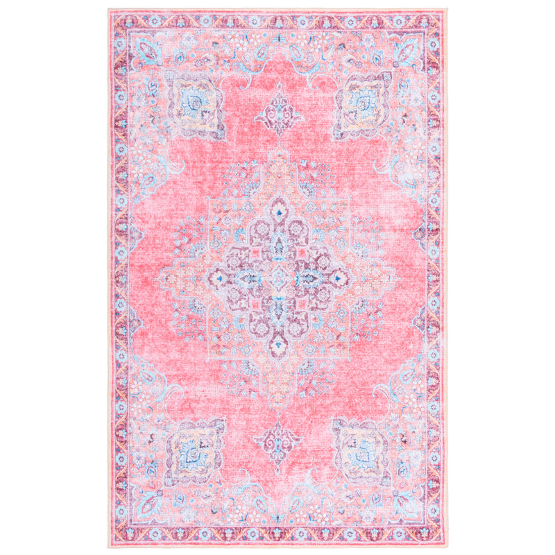 Washable Oriental Indoor Rug, Rectangle 4' x 6'