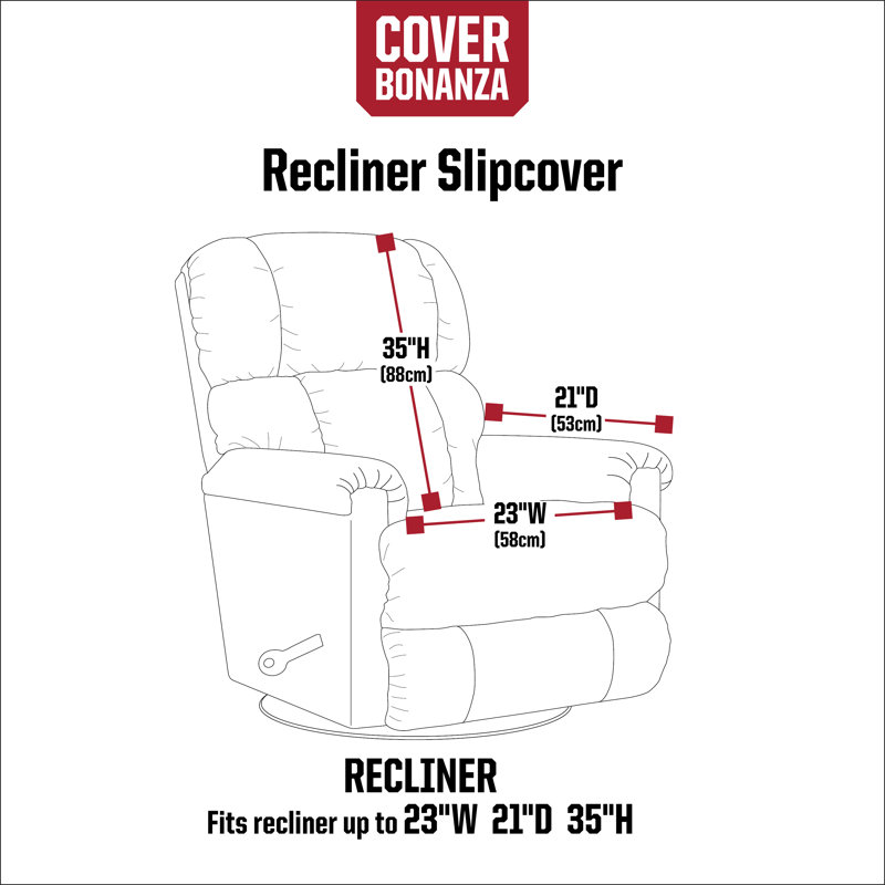 Cover Bonanza Polyester Slipcover, Navy/Tan
