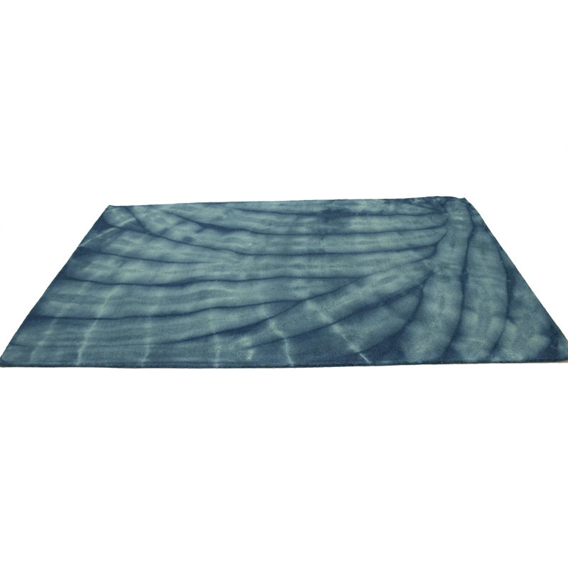 Tapis géométrique en laine touffeté à la main Zumwalt