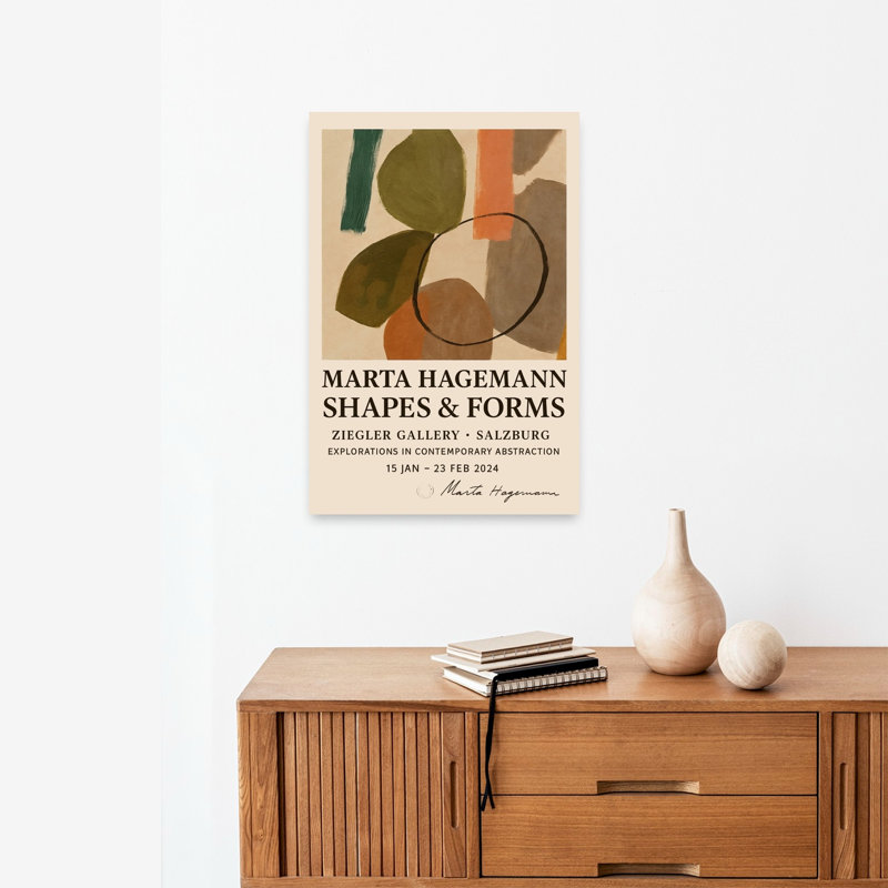 Martahagemannposter Abstract Contemporary Minimalist Wall Art Print by Treechild - Wrapped Canvas Print