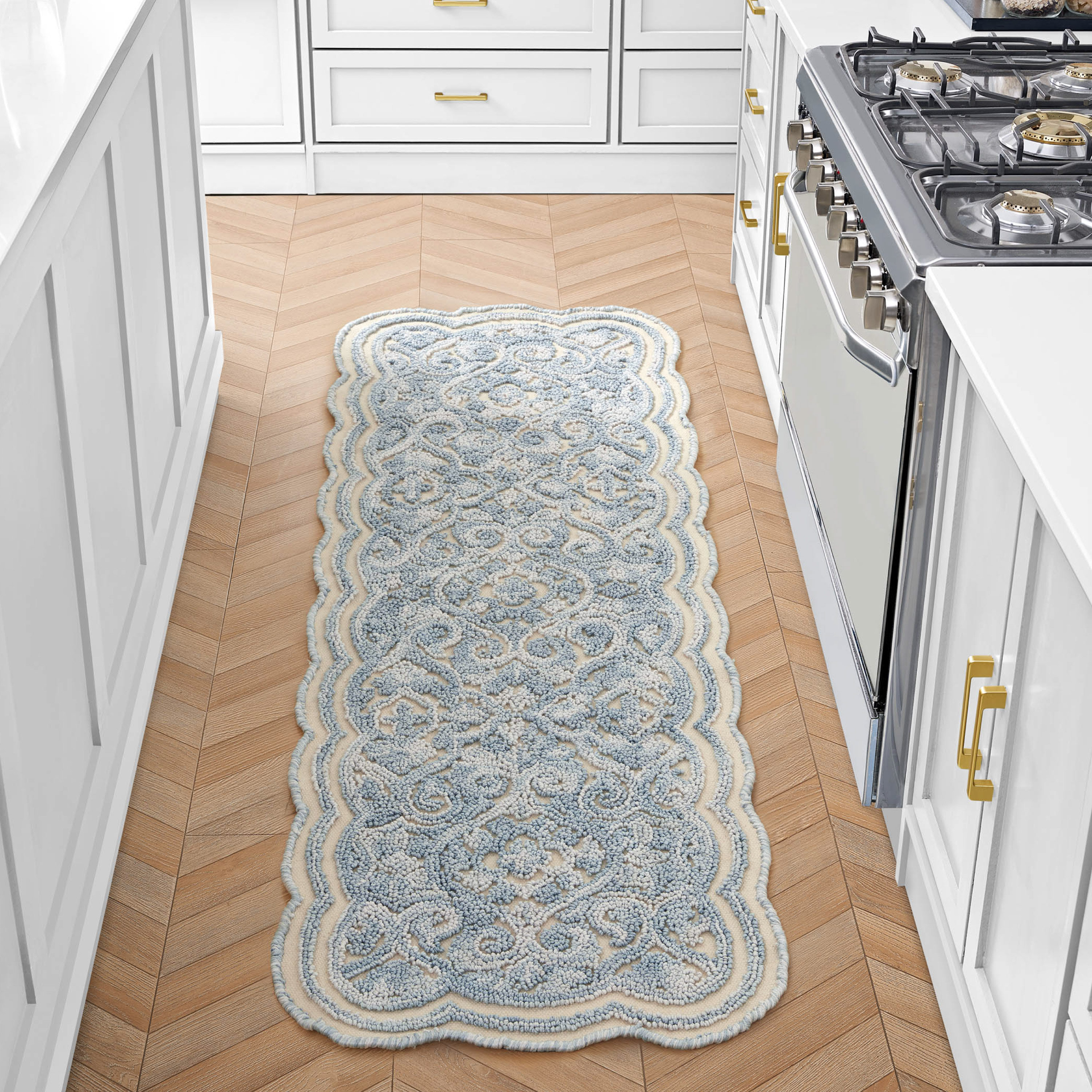 Low Loop Rug Laura Ashley Space Dyed Loop Hi/Low Rug | Wayfair