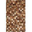 Barr Hand Woven Leather Brown/Light Brown Rug