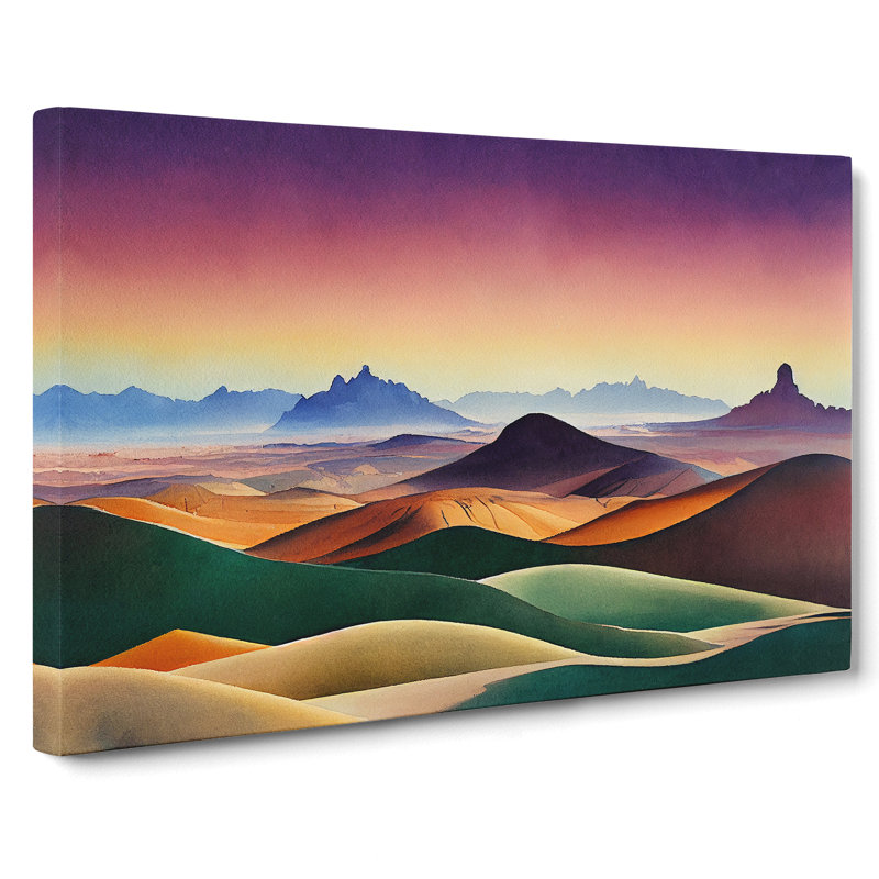 Modern Mountain Landscape Vol.2 - Wrapped Canvas, 35cm H x 50cm W x 3cm D