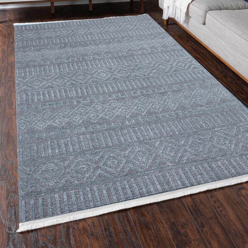 Tapis marocain en jute tissé à la machine Maro, Rectangle 2 pi 7 po x 4 pi 11 po