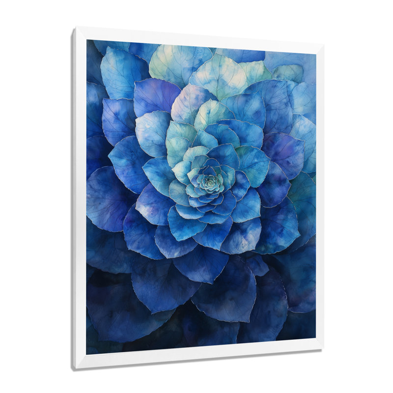 Rodgers - Floral Wall Art, H 40 po x l 30 po, Reproduction encadrée d'une seule photo sans pass, Blanc