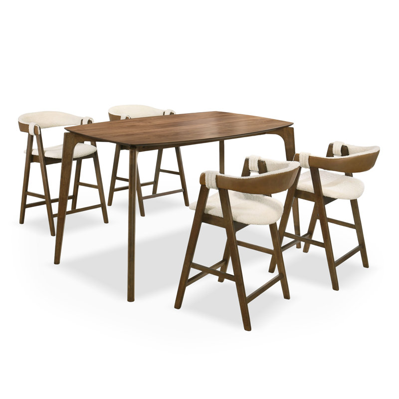 Decimus 5-Piece Counter Height Dining Table Set