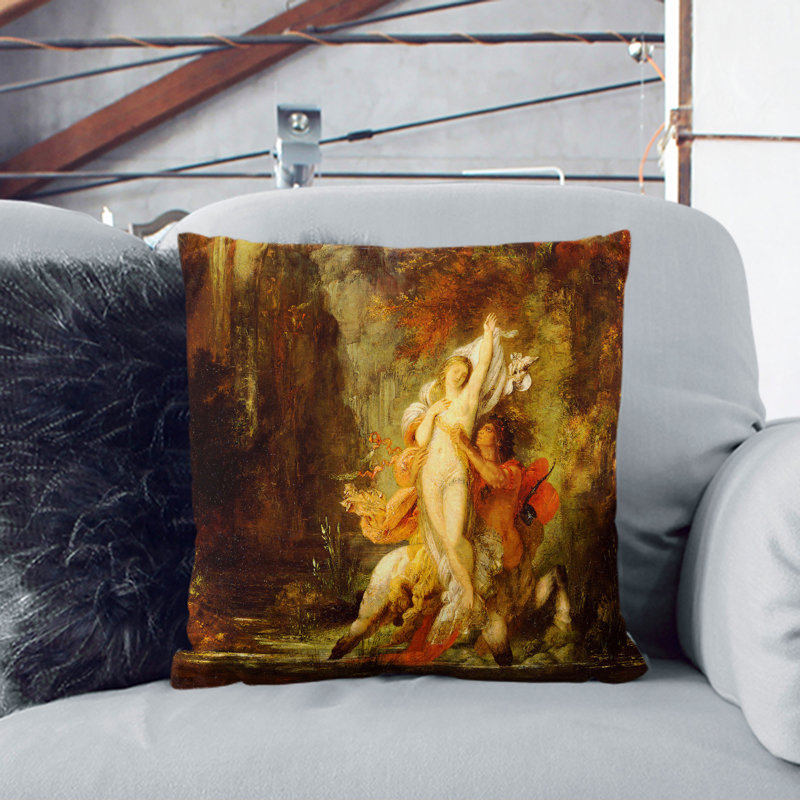Square Cushion, Stone, 55cm H x 55cm W x 20cm D
