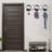 Hand Painted Metal Wall Hook, 24.8 x 9.1 inches | 100% Metal, Thickness: 0.03 inches | Durable & Stylish Home Décor, Perfect for Organizing Coats, Bags, and Accessories in Entryway or Mudroom