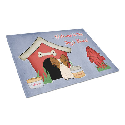 Planche à découper en verre trésors papillon caroline Dog House