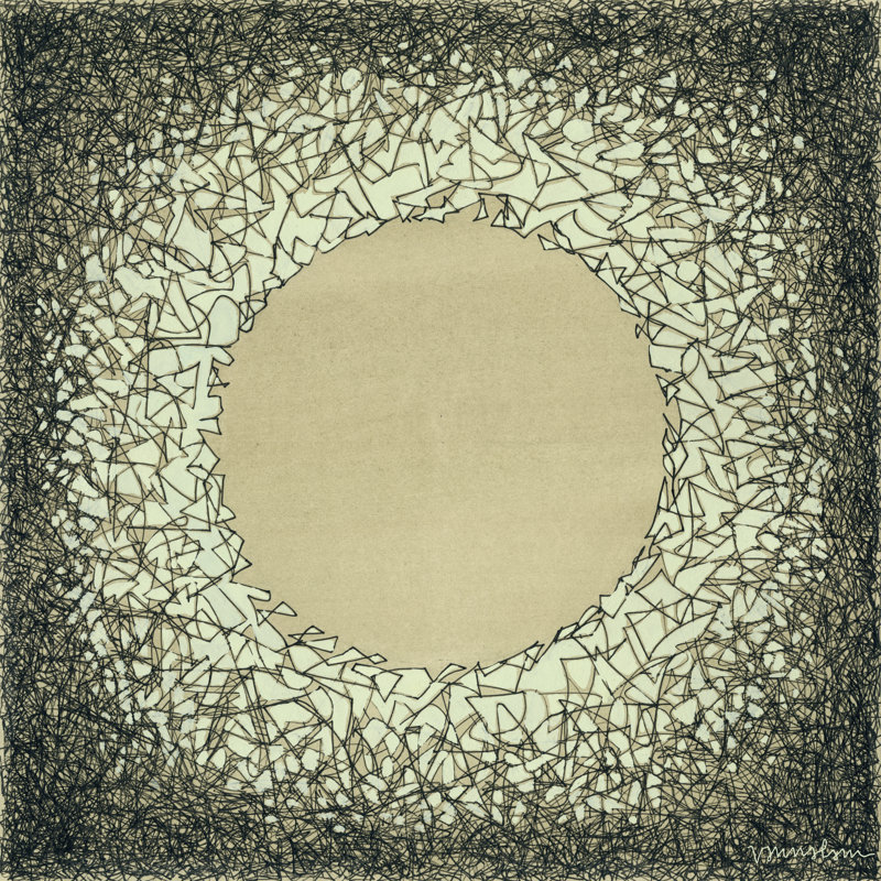 Lunar Eclipse I - Wrapped Canvas Print, 122cm H x 122cm W