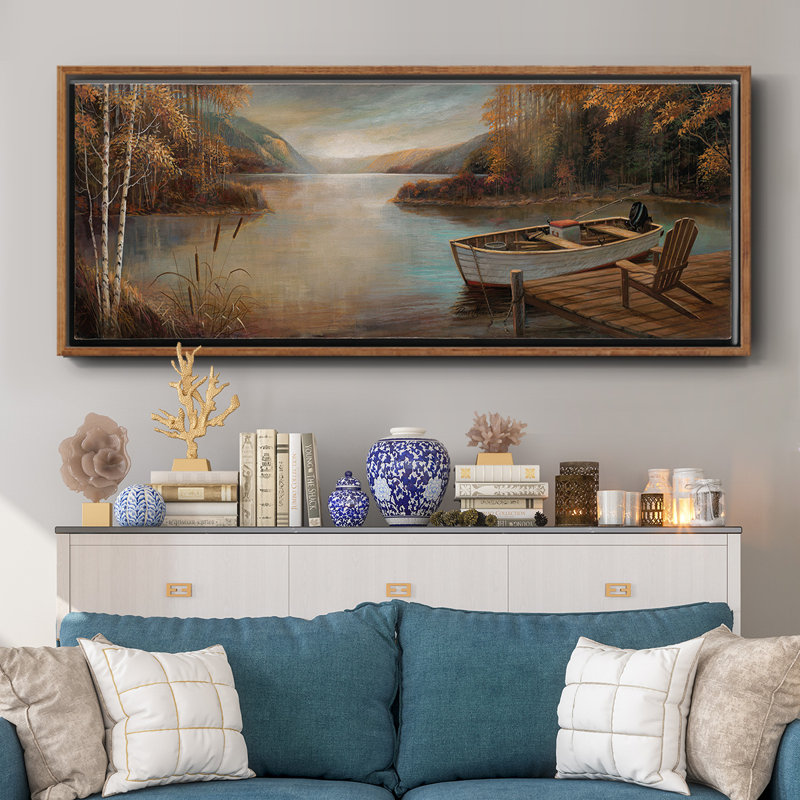 Peaceful Serenity- Framed Canvas, 20" H x 50" W