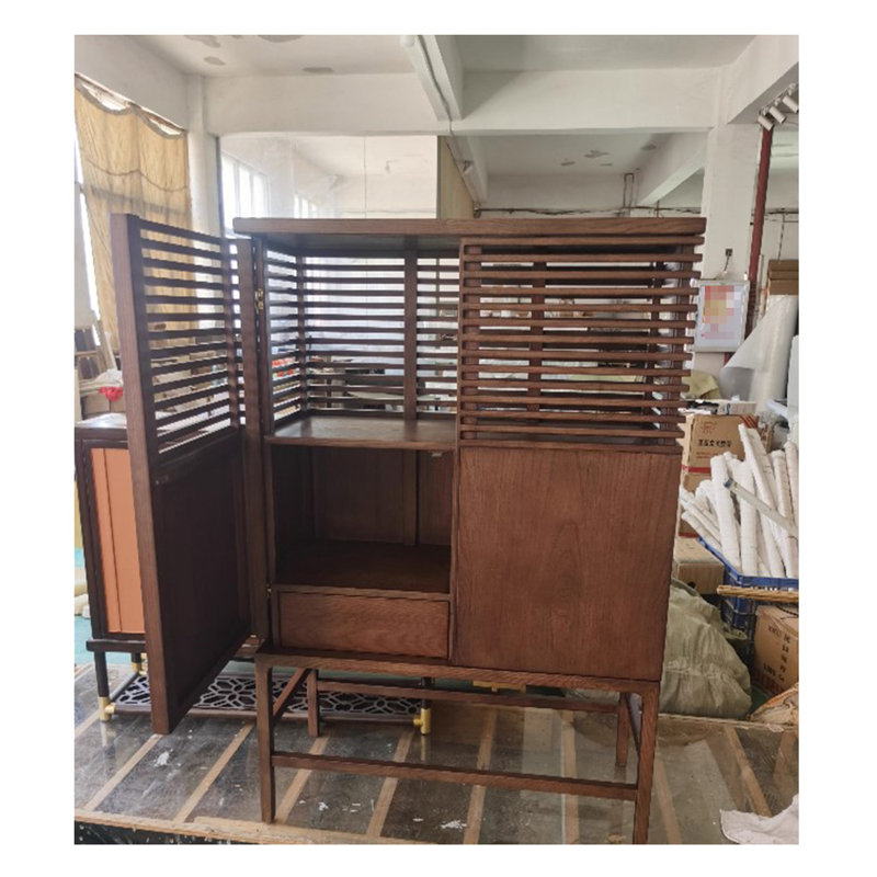 Exquisite And Detailed Accent Cabinet Solid Wood Accent Cabinet