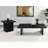 Exeter Black Square End Table