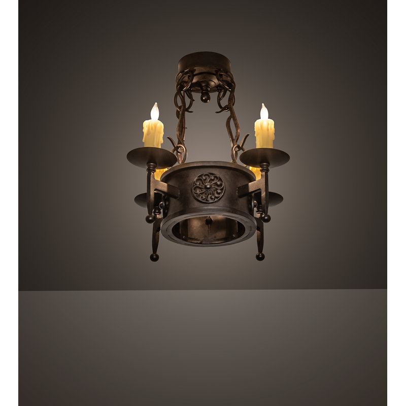 Lorenzo 4 - Light Semi Flush Mount, 18" H x 18" W x 18" D