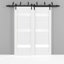 Portes blanches en verre givré Quadro-50038364