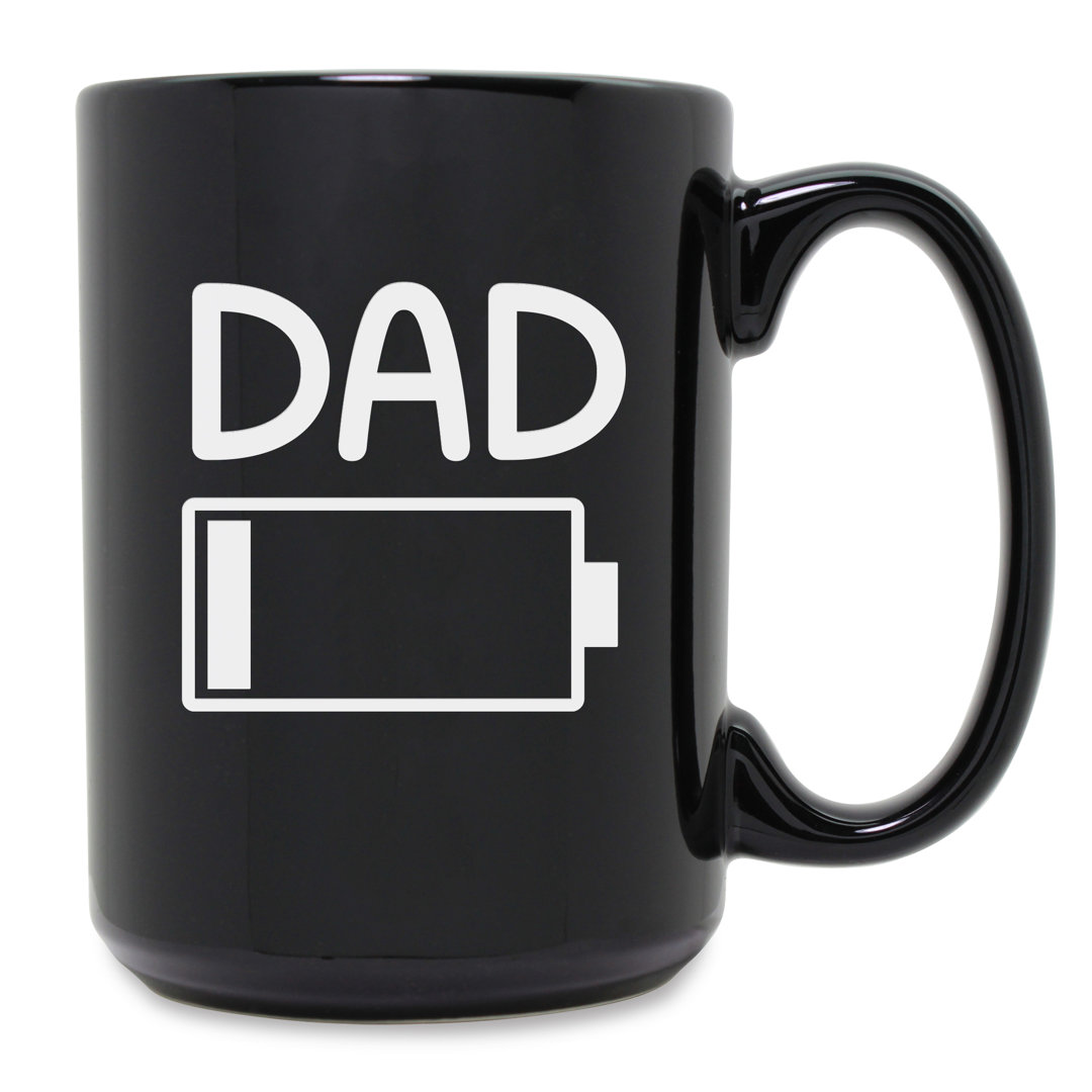 Low Battery Dad Coffee Mug Latitude Run® 