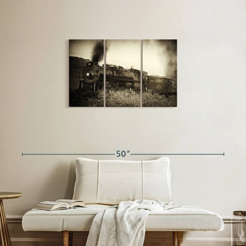 Mehar Train Arrival I, 20" H x 33" W