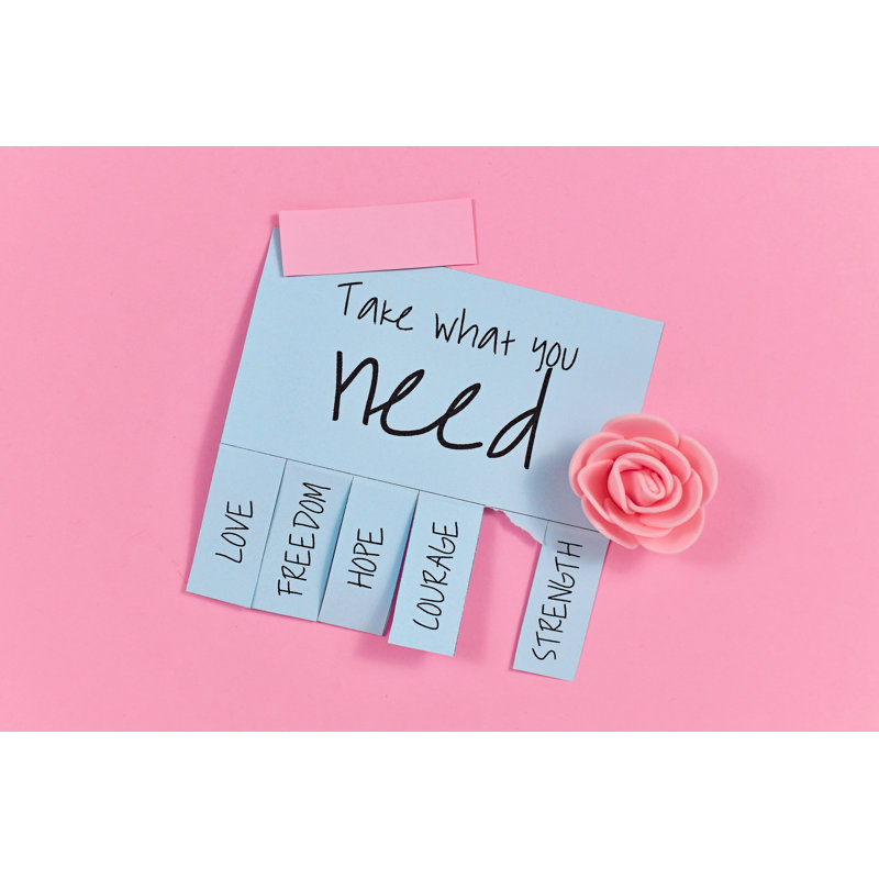 Tear-off Stub Note - Wrapped Canvas Print, 30cm H x 46cm W x 3.8cm D