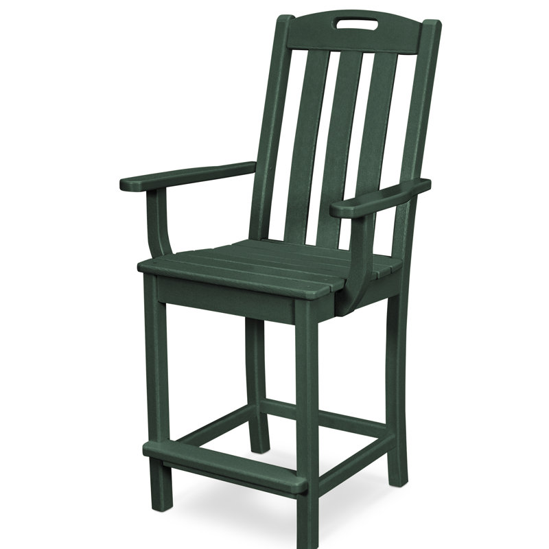 Fauteuil bar POLYWOOD Yacht Club, Toit de forêt tropicale, Tabouret de bar 24 po