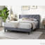 Lit tapissier en velours pour grand lit-1686232906