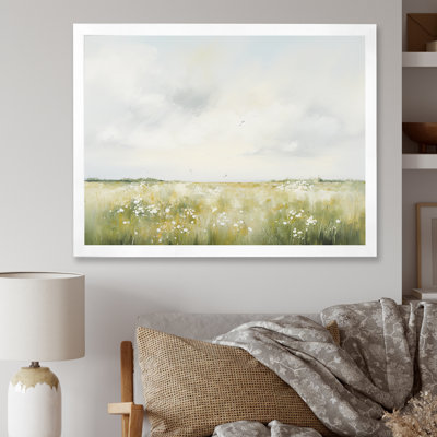 «Meadow Scenery Minimalisme I», reproduction sur toile