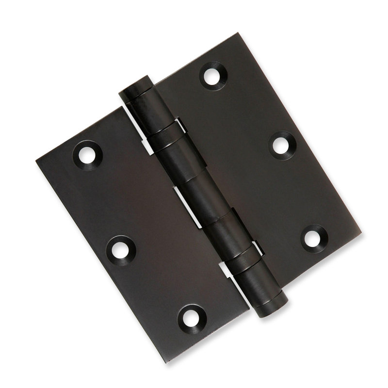 Charnière de porte à roulement à billes H 3,5 po x l 3,5 po, Bronze huilé