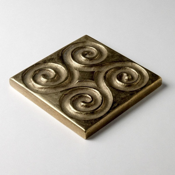 3" x 3" Metal Pinwheel Decorative Tile Insert