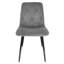 Fishersville 47cm H Tufted Velvet Upholstered Upholstered Back Side Chair in Grey