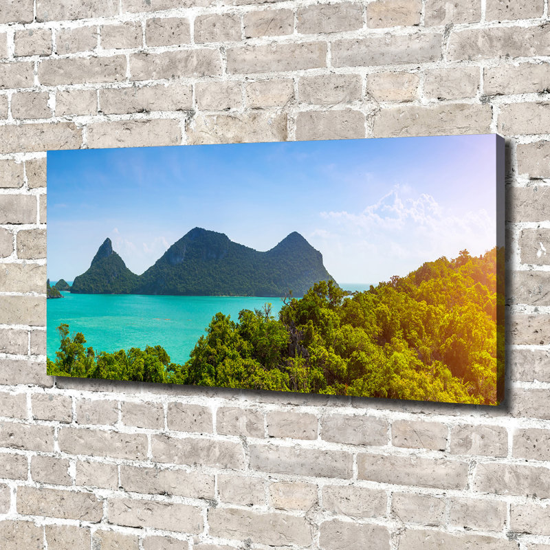 Panorama Of Thailand - Wrapped Canvas Print, 70cm H x 140cm W, No Frame