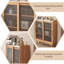 Buffet brun en bois massif 27,56 po Toona