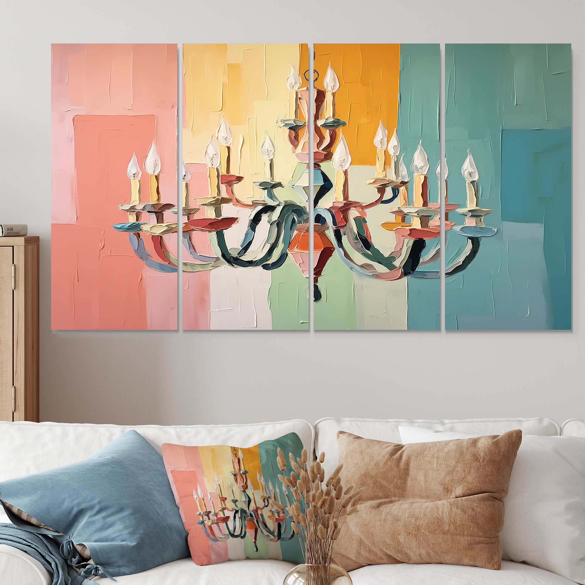 View of Mercer41 Baroque Luminary Chandelier Brilliance - Chandelier 4 Piece ...