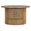 Table d'appoint Rustic Living - ronde avec tiroir de rangement et console à lattes verticales stables