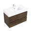 Meuble-lavabo de salle de bain 36 po - Grand rangement, Silencieux et silencieux, sans poignée, moderne, lisse, design