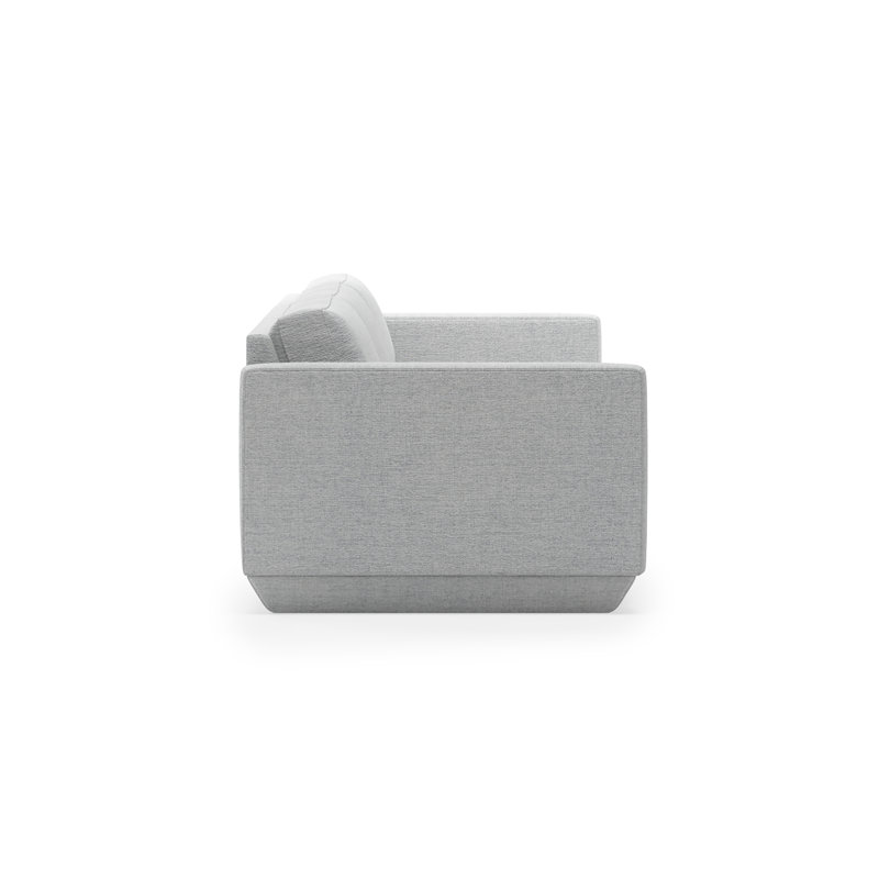 Podium Modular 3 PC Sofa, Bayview Silver Performance Twill
