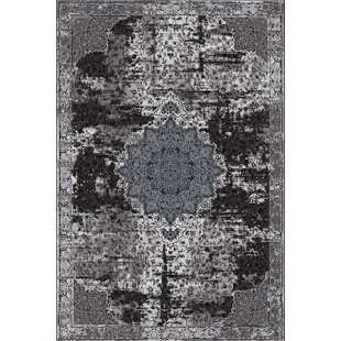 Machine Woven Grey Indoor Rug