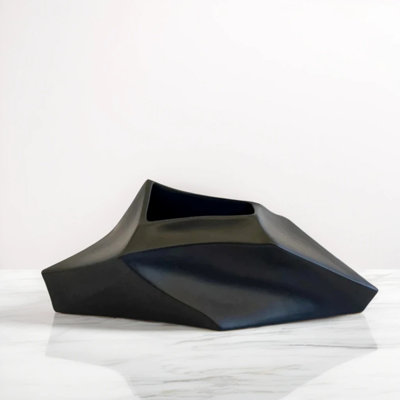 Geo Flat Handmade Ceramic Vase