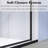 56" - 60" X 72" Framed Single Sliding Shower Door In Matte Black With 8Mm Tempered Glass